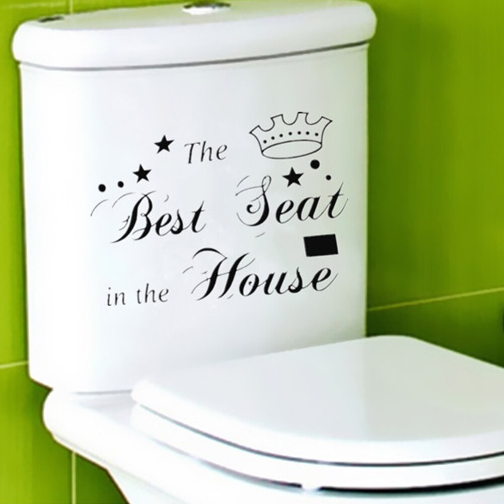 Home Waterproof Bathroom Kitchen Removable Commode PVC DIY Window Decorative Sticker