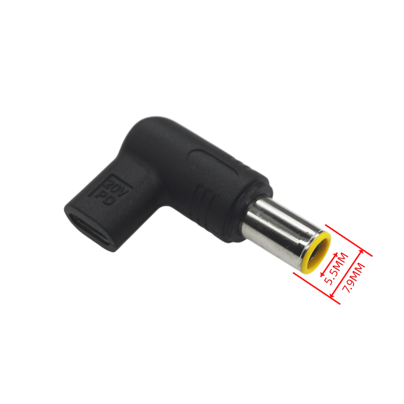 USB C PD to DC Power Connector Universal 20V Type C to DC Jack Plug Charging Adapter Converter for Router Tablet Mini Fan: Red