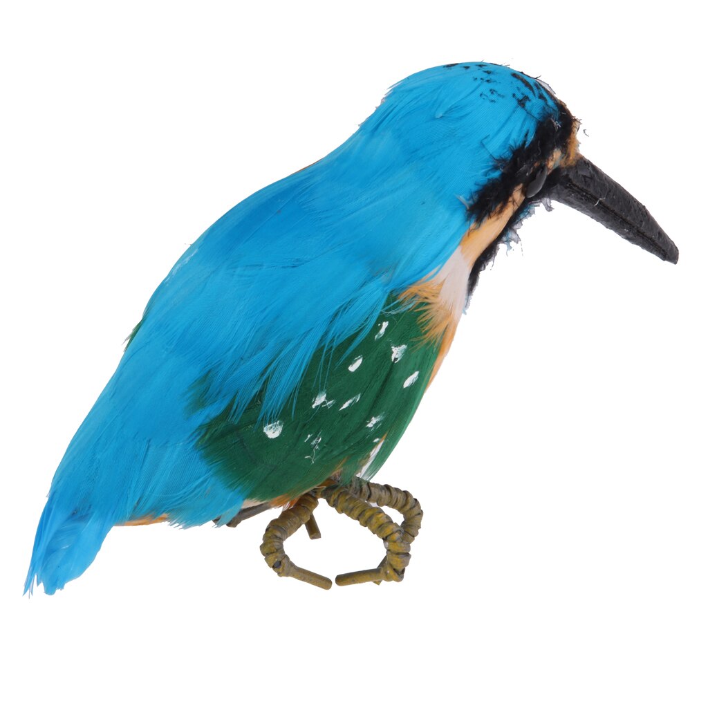 Realistische Plastic Ijsvogel Vogels Ornament Tuin Standbeeld Vogels Sculptuur Patio Yard Gazon Ornamenten