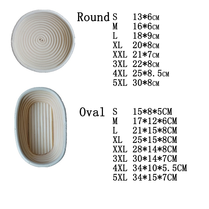 Bread Banneton Proofing Basket Making Tools Bowl Proofer Making Sourdough Starter Kit Proofing Brotform Baking Supplies Baskets