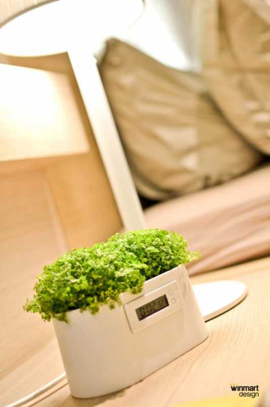 Plant Klok-Mini Power Station-Bloempot Vorm Klok