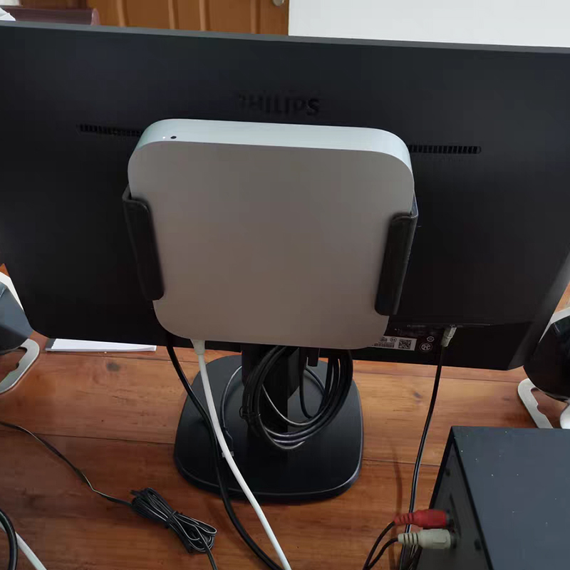 Invite murale pour Apple Mac Mini, support pour ordinateur monté sur le dos, invite astronomique de bureau, vis gratuites, gain de place, impression 3D,