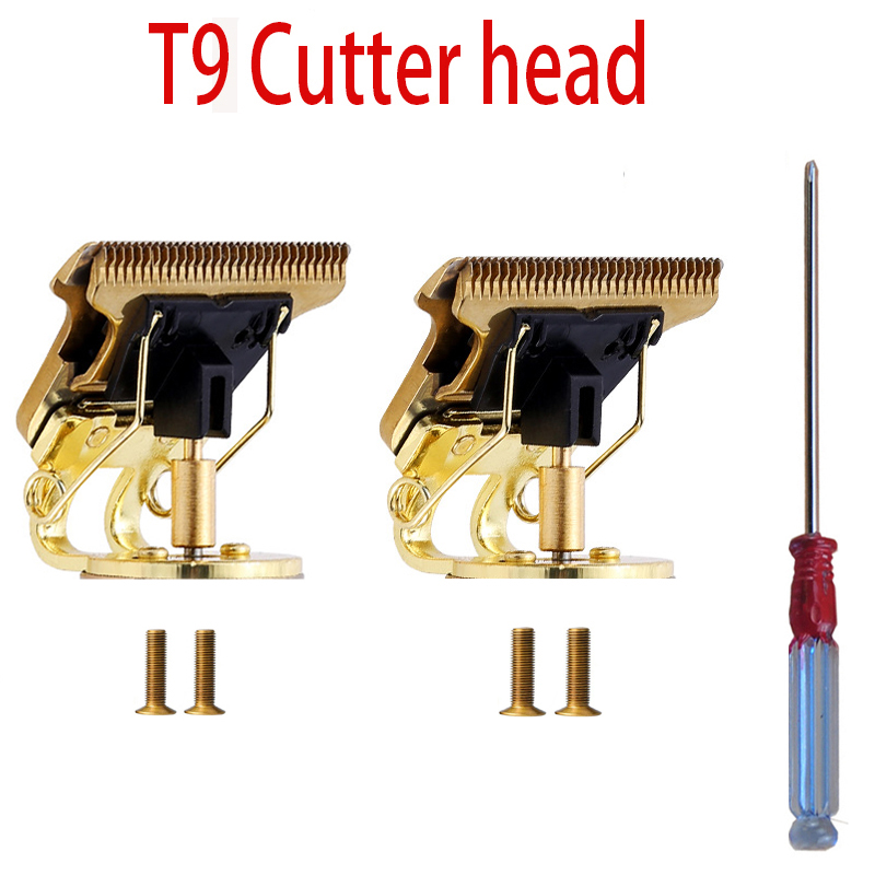 Cuchilla para cortadora de pelo en forma de T con soporte T9, cabezal de repuesto, maquinilla de afeitar en forma de t: Verde