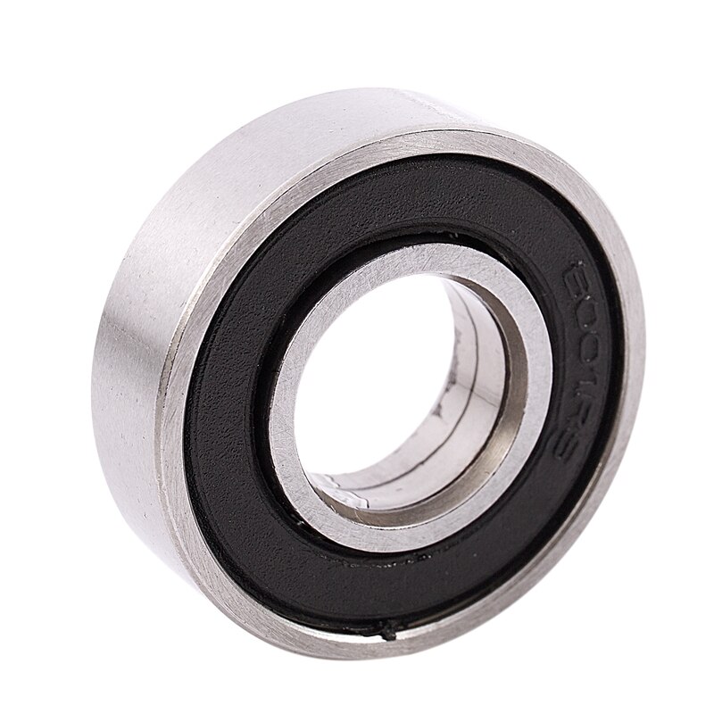 6001RS roulement à billes à gorge profonde 28x12x8mm 10 pièces, argent et noir