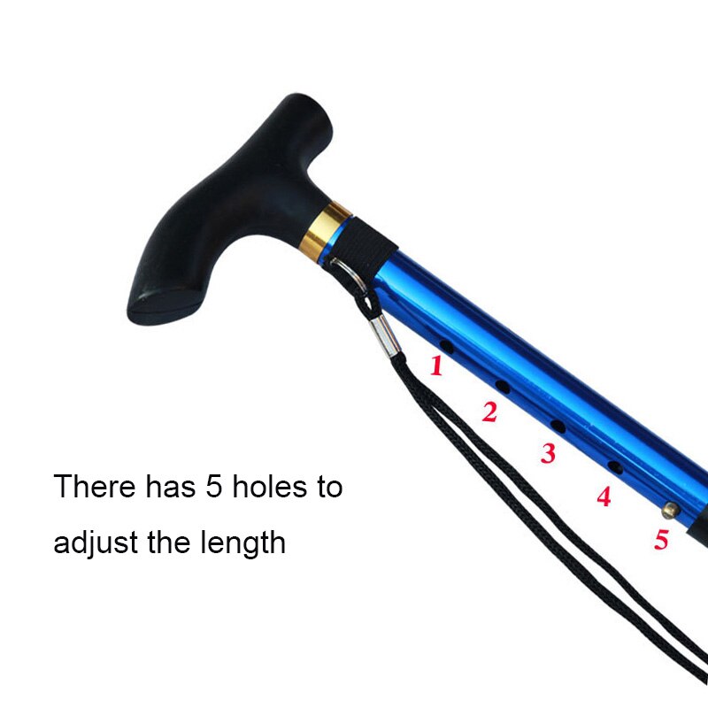 Telescopic Walking Stick for the Elderly Collapsible Old Men Women Walking Cane Folding Crutches for Mothers Fathers