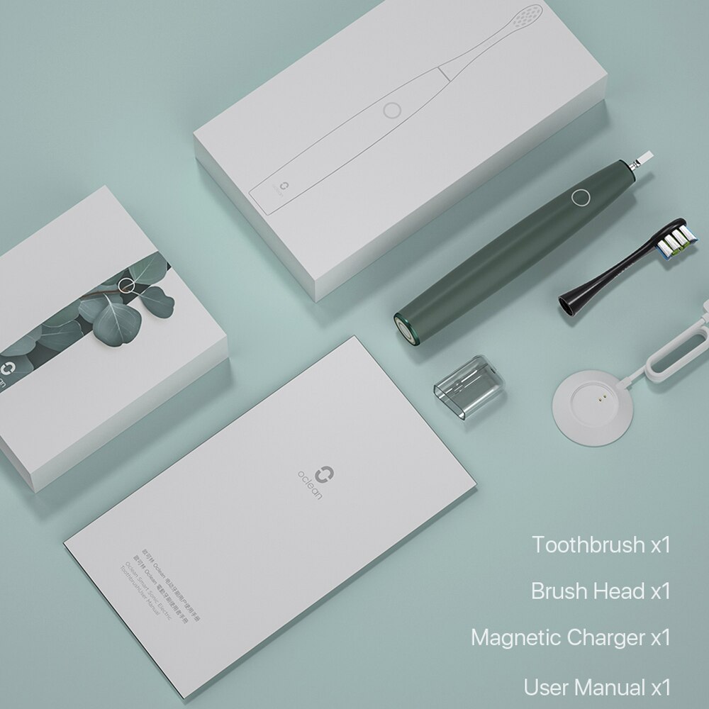 Oclean-cepillo de dientes eléctrico inteligente Air 2, dispositivo de limpieza dental sónico, carga rápida, IPX7, sin ruido, los últimos 40 días