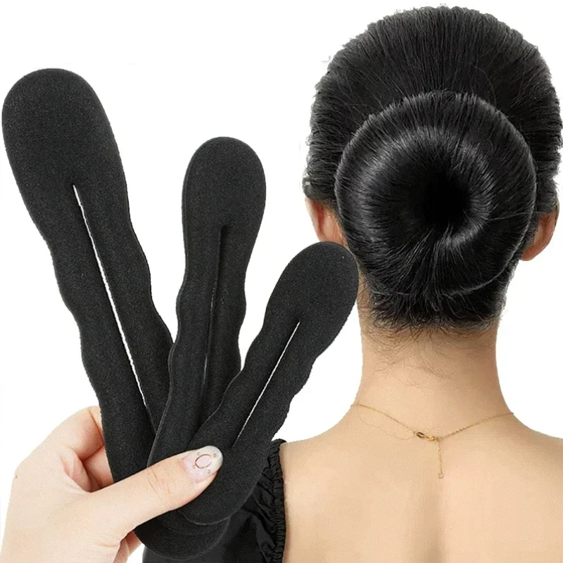 Spons Haar Styling Tool Plastic Lus Krullend Haar Maker Haar Chouchou Hoofdband Twist Donut Broodje Curler Haarbanden Kapsel Gereedschap