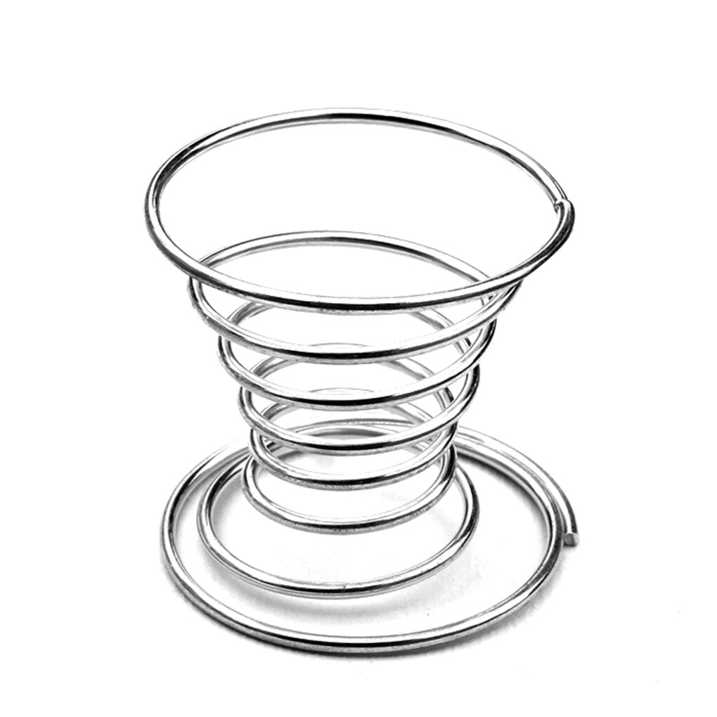 1PC Ei Halfter Metall Ei Tasse Spirale Küche Frühstück Kochen Werkzeug Eier Frühling Halfter