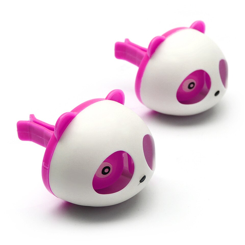 Auto Luchtverfrisser Parfum Panda Geur Voor Auto Air Vent Luchtverfrisser Airconditioner Clip Diffuser Solide Parfum: 2 pcs pink