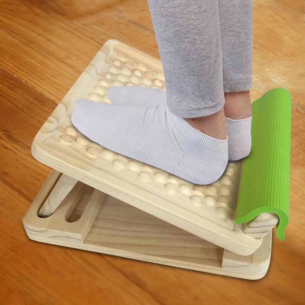 Calf Stretching Slant Board Adjustable Ankle Stretcher Boards Wooden Folding Fitness Pedal Muscle Leg Stretch Slant Board