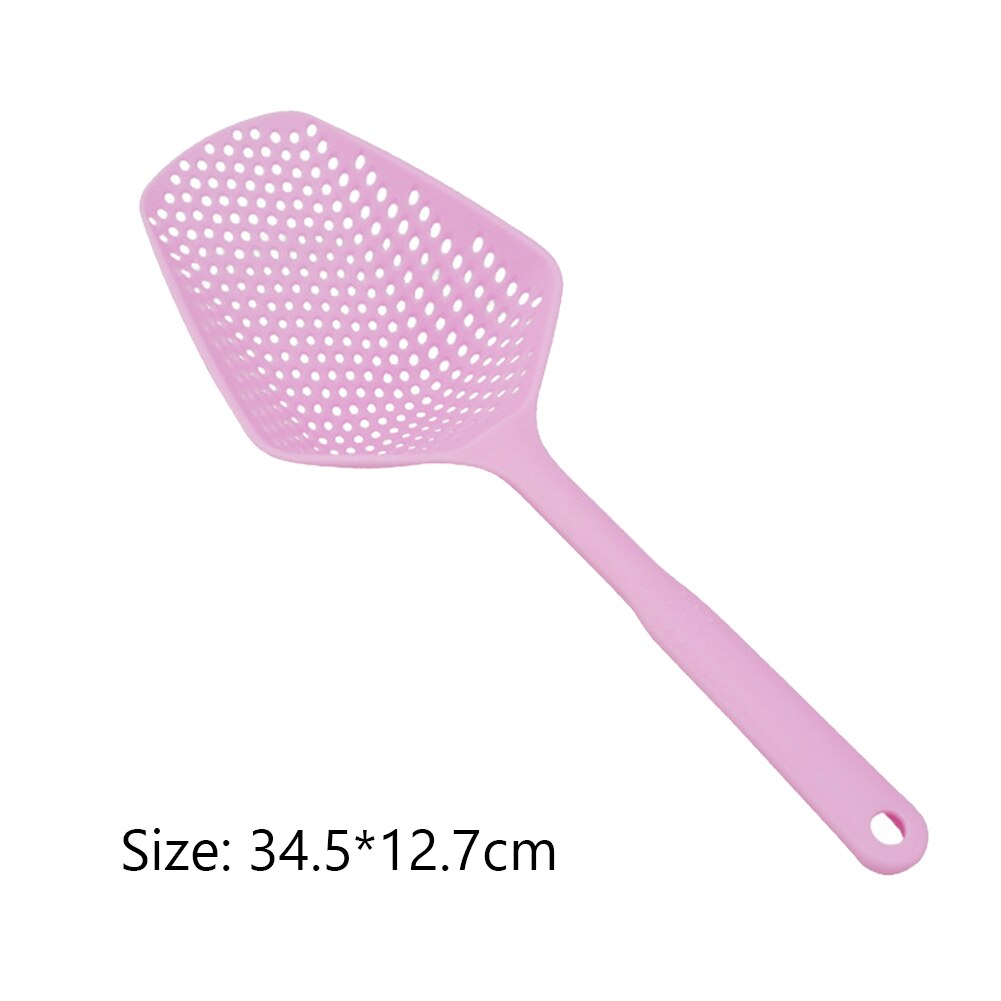 Zeef Zuignap Keuken Tool No-Stok Afvoer Colanders Schop Theepot Lekkende Lepel Keuken Koken Levert: Pink
