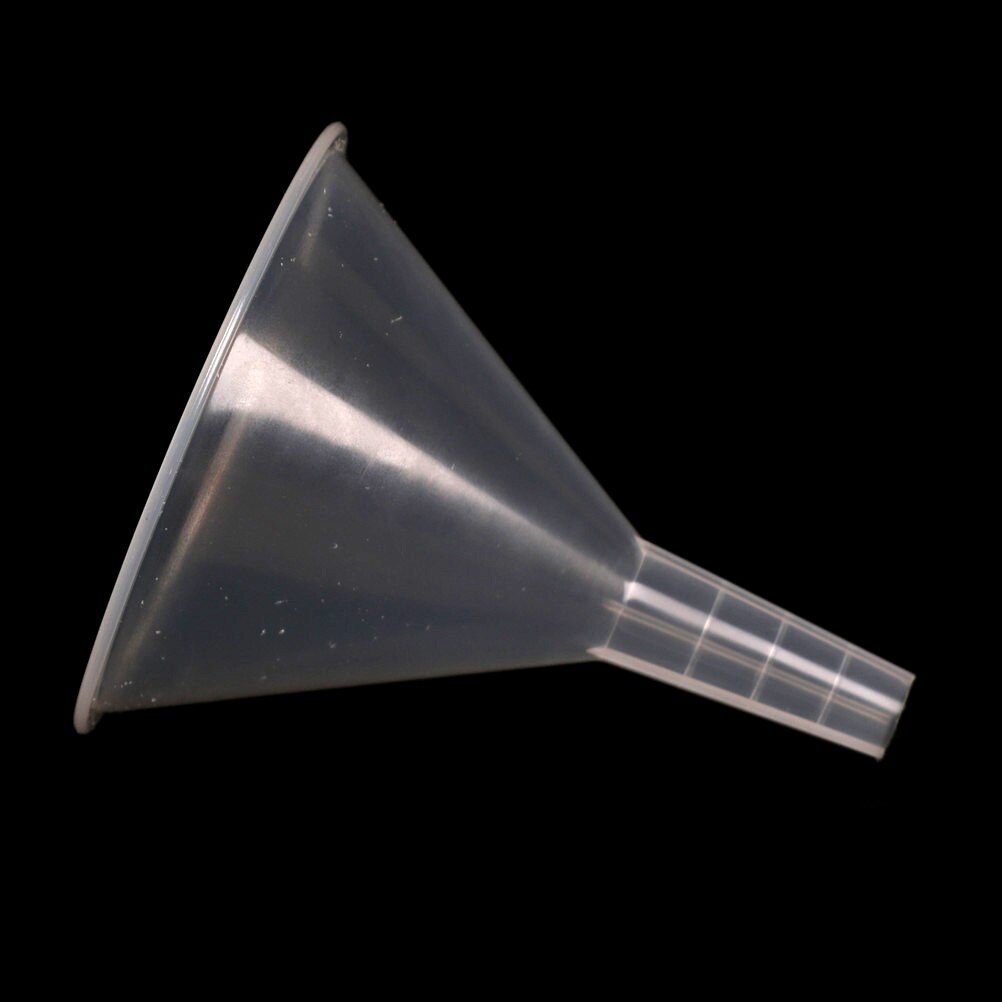 Embudo de filtro de plástico para laboratorio, accesorios auxiliares de filtro de plástico blanco transparente para embudo de laboratorio, 100mm, 1 unidad