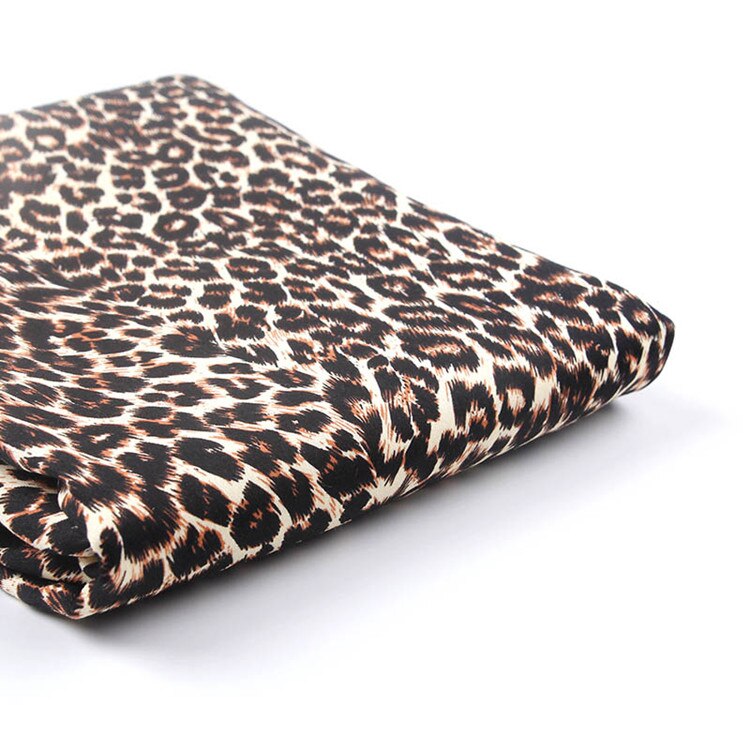 Tela 100% algodón con estampado de leopardo para accesorios de Costura de la ropa, 50X140cm, tejidos, Tissus, bricolaje, materiales