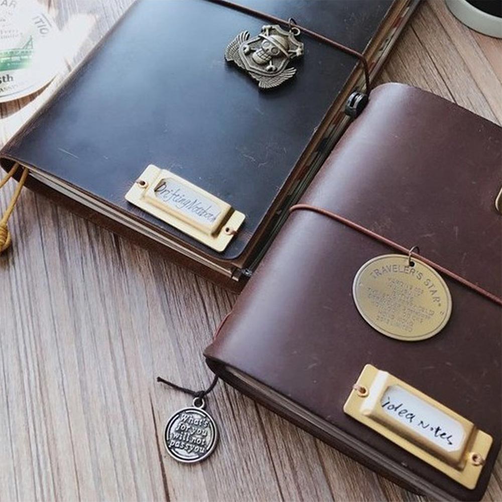 Actualización de tarjeta de índice de etiqueta Vintage, marcapáginas de bronce, etiqueta Retro de cobre Midori, etiqueta de nombre de latón antiguo para cuaderno de viaje