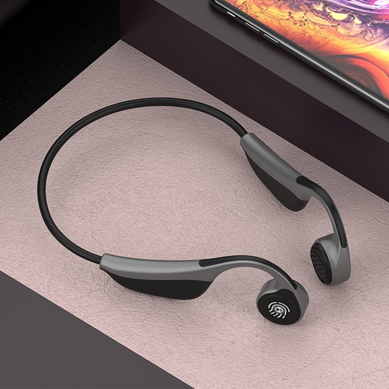 V9 Wireless Bluetooth 5.0 Headphones Bone Conduction Earphone Outdoor Sport Headset with Microphone Headsets PK Z8 Headset: Default Title