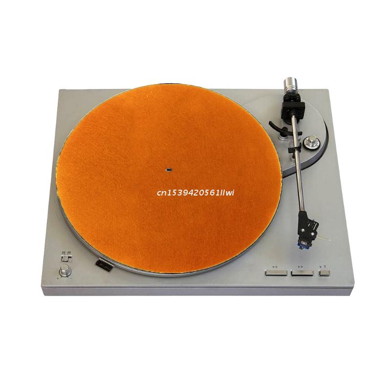 Alnicov Antistatische Vilten Platenspelermat – 2 Mm Dik, 295 Mm Diameter, Grijs, Voor LP’s En Vinyl