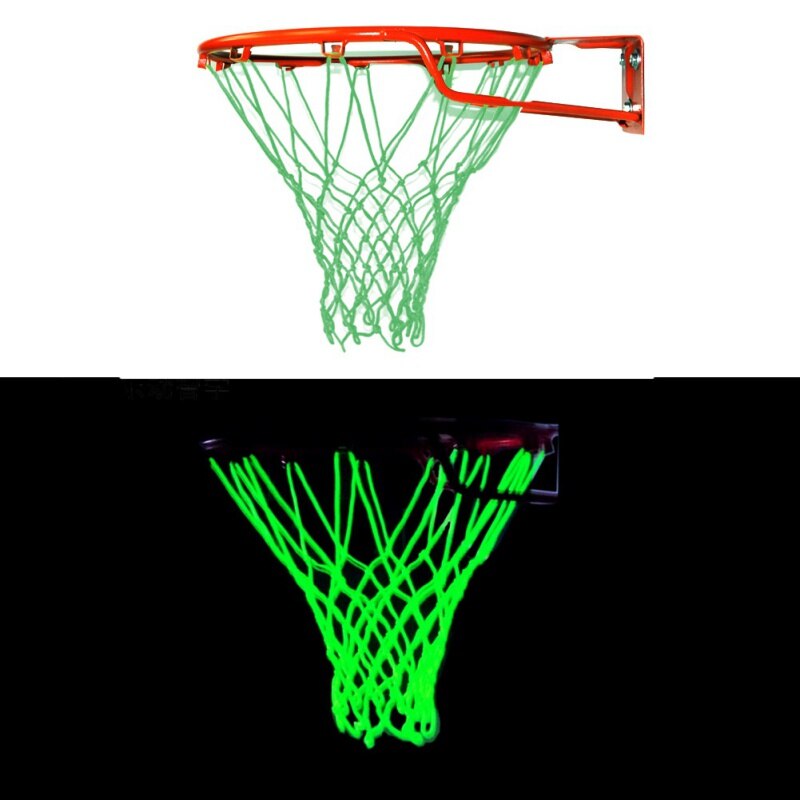 Basketball Net Light Up Basketball Net Heavy Duty Replacement Shooting Trainning Glowing Light Luminous Basketball Net Equipment