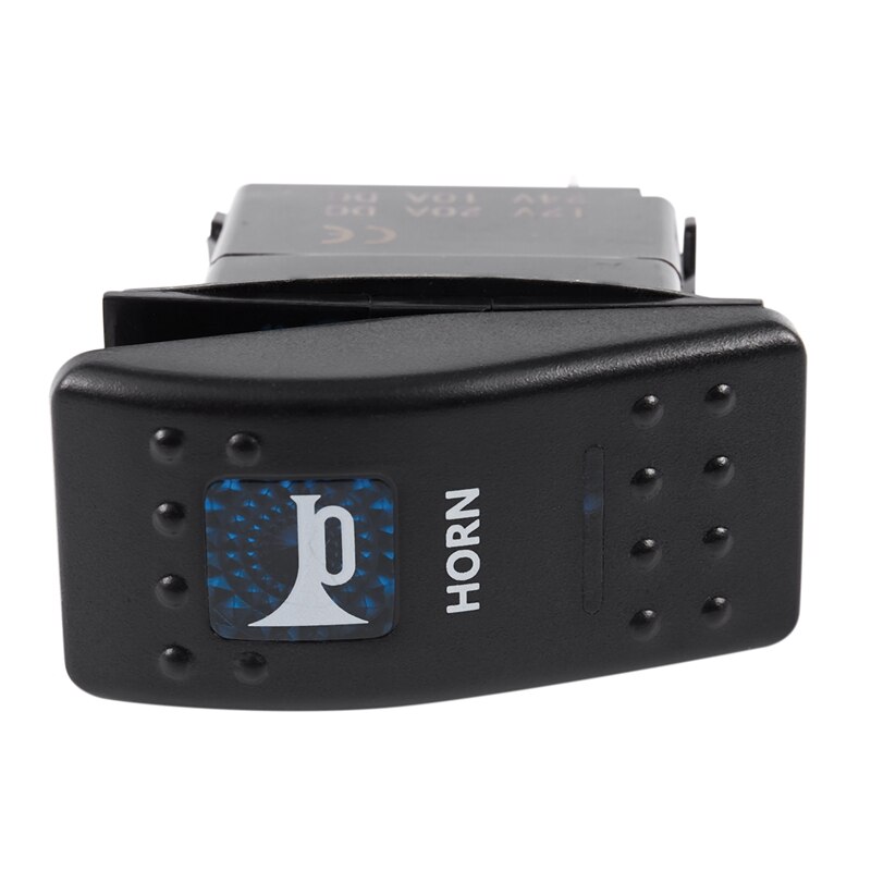 Blue Light Horn pattern LED 12V/20A 24V/10A 5-pin Rocker Toggle Switch Car Boat