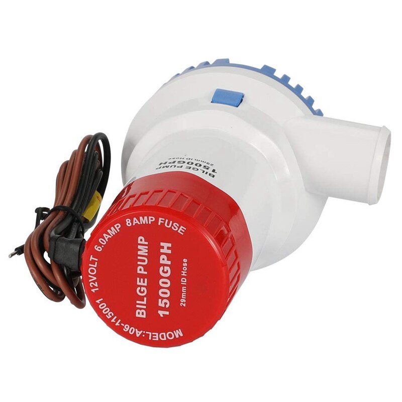 Lenspomp Voor Boot DC12V 1500GPH Kleine Lenspomp 12 Volt Elektrische Waterpomp Geluidsarm Met De Schakelaar