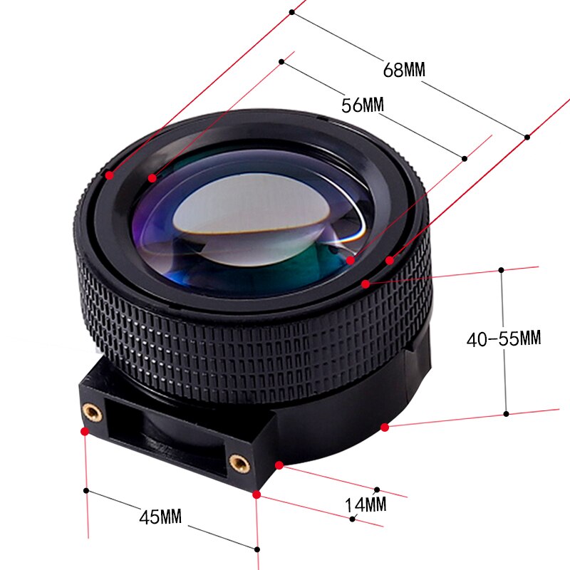 Projector DIY lenses Projection magnifier lens for 4.3&#39;&#39; 5&#39;&#39; LCD F=180mm for HD projector diy No distortion