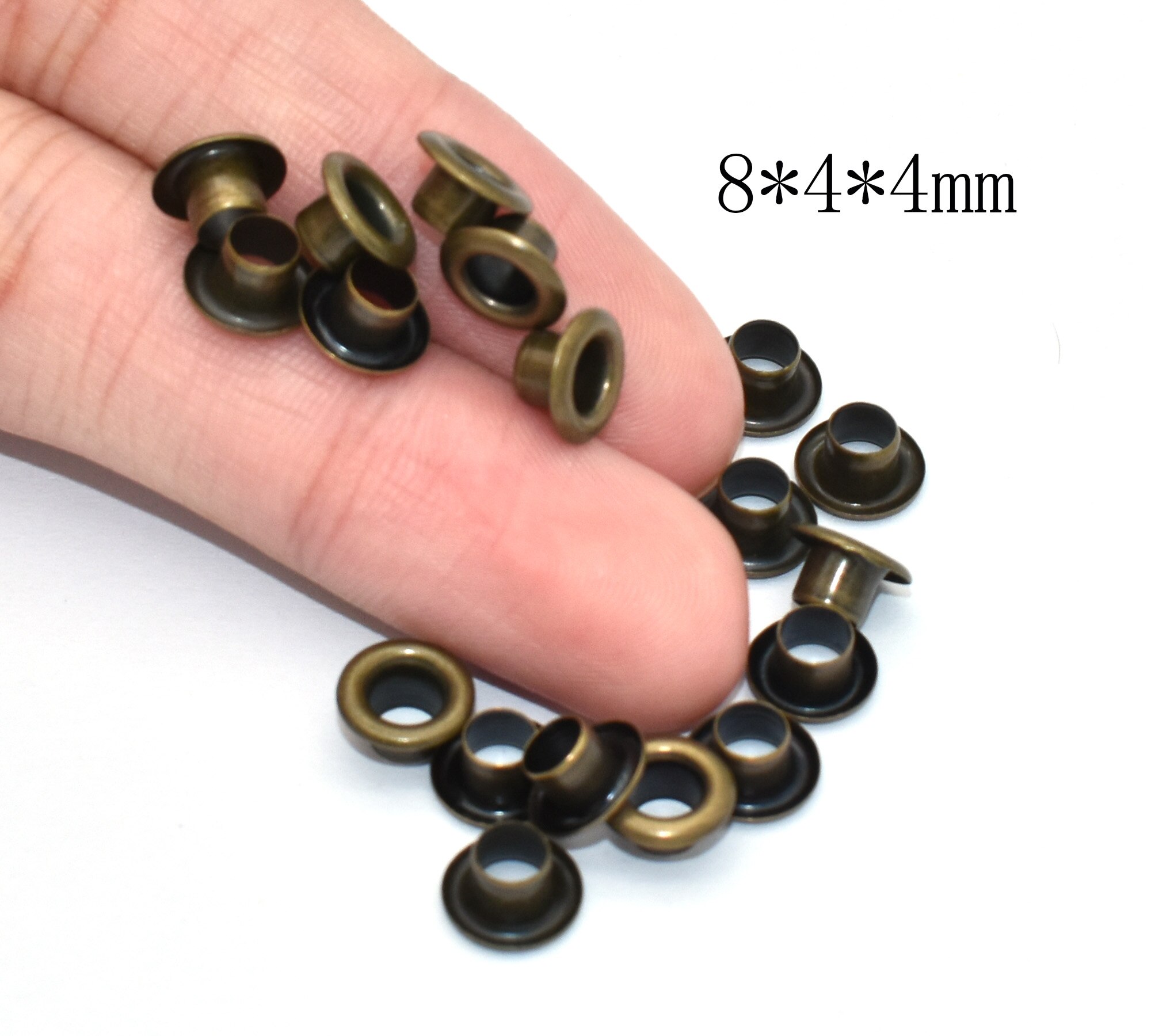 Eyelet Grommets Antique Bronze Grommets Metal 4/6mm Eyelet with Washers for Leather Craft Shoes Sewing Hardware DIY Accessories