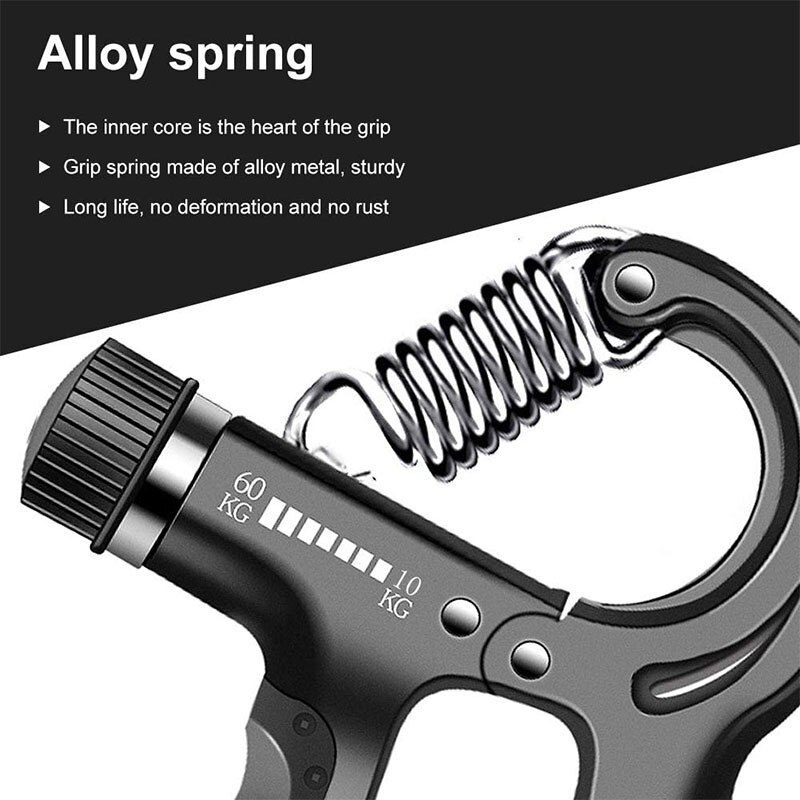 Hand Grip Set Adjustable Finger Strengthener with Counting Function Hand Grips Strengthener Hand Exerciser Grip Strengthener