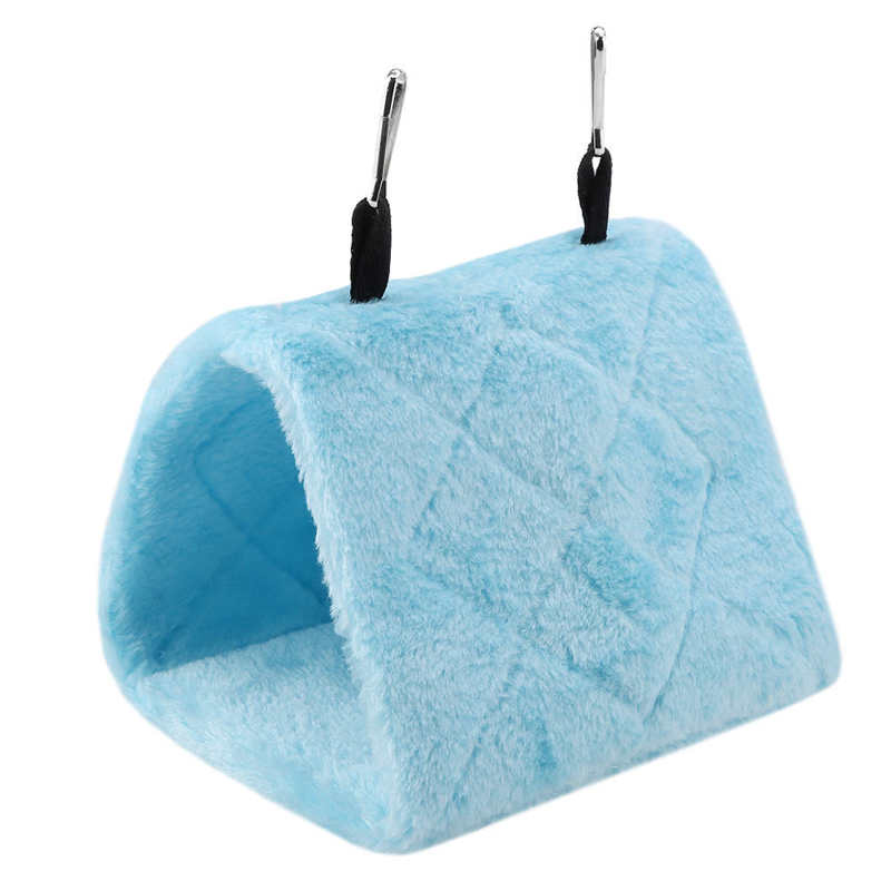 Hamster hangend huis zachte pluche hangmat hangende kooi tent voor vogels papegaai winter warm bed huisdier speelgoed huisdier cavia eekhoorn