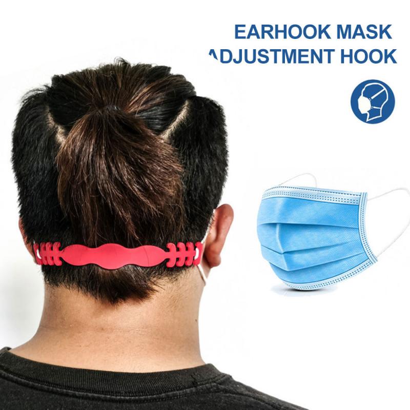 Universal maske krog forhindrer øre-træk justerbar maske reb forlængelse spænde maske spænde anti-glidende drop tilbehør: 2