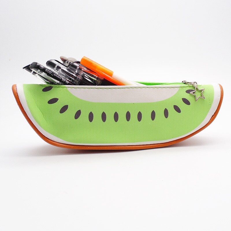 1 pc fruit pennenzak watermeloen sinaasappel kiwi opbergzak student schrijfwaren fruit schattige etui kinderen