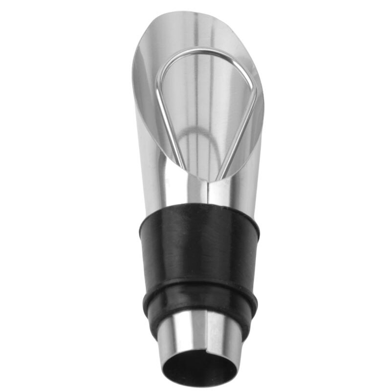 1pc 2 In 1 Wine Stopper Red Wine Pouring Tool Stainless Steel Wine Bottle Stoppers Funnel Pourer Wine Bottle Pourer Gadget: 994849