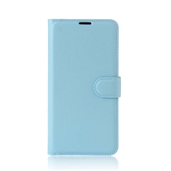 Yinghui luxo elegante magnética carteira de couro do plutônio caso telefone para xiaomi redmi 4x: Light Blue