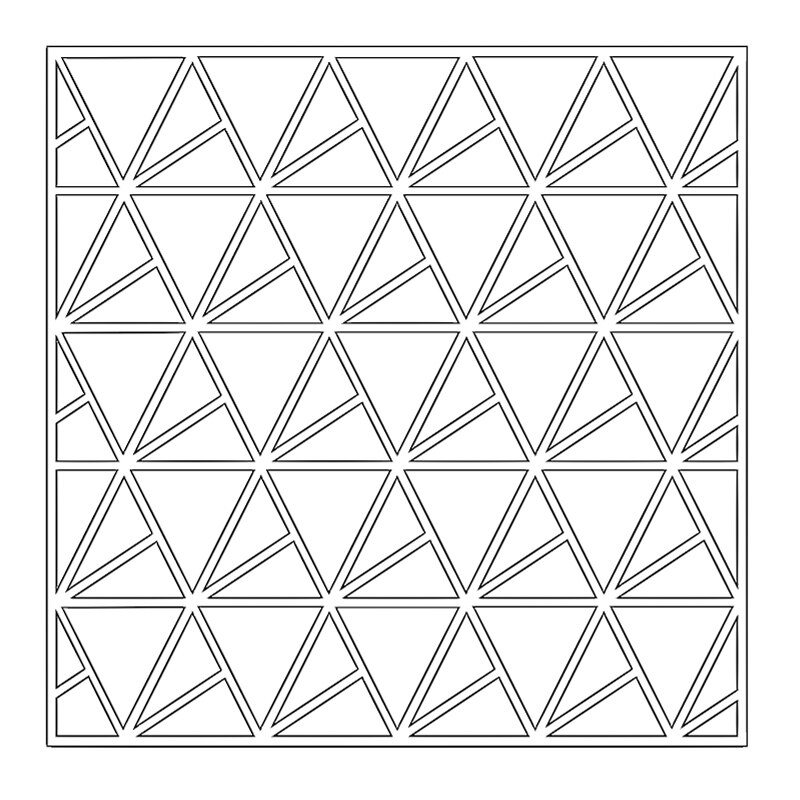Mesh Triangles Layers Plastic Stencils for DIY Scrapbooking Decorative Crafts Embossing Paper Card Painting Templates