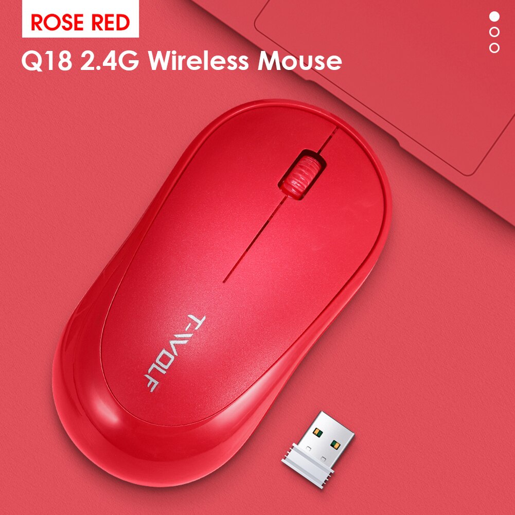 Wireless Photoelectric Mouse Q18 USB Office Laptop Desktop 1000dpi Optical Mice for Household Computer Accessory
