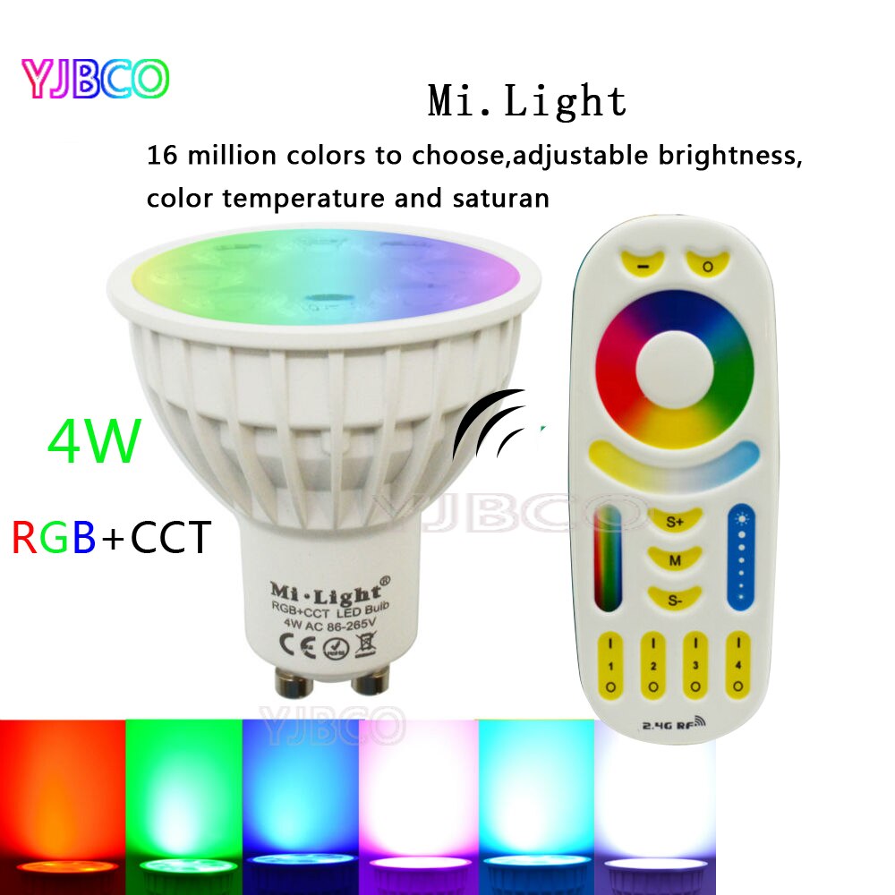 thumbnail image 2 of YAYZA! GU10 RGB LED Light Bulb – Dimmable, Colour Changing, 6W, 50W Equivalent, Multicolour 2 of 6