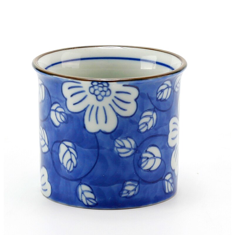 Coffee Cups Mugs Porcelain Tea Mug Ceramic Coffee Cups Set with Blue Flowers