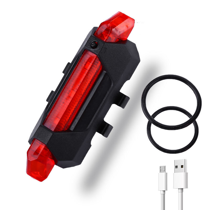 Fiets Usb Opladen Koplamp Mountainbike Rijuitrusting Fiets Licht Waterdicht Fietsen Veiligheid Warningachterlicht Accessoires