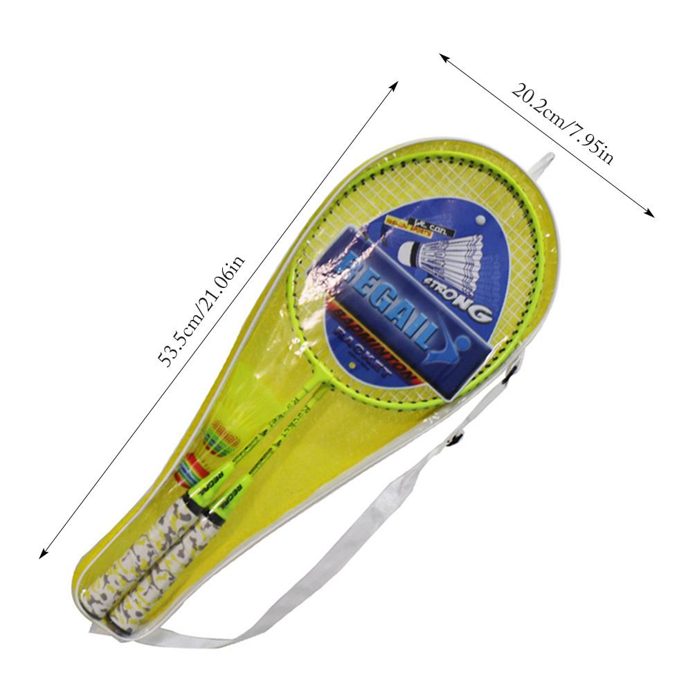 Badminton Racket Set Free Two Balls Racket Battledore Set for Children Outdoor Sport