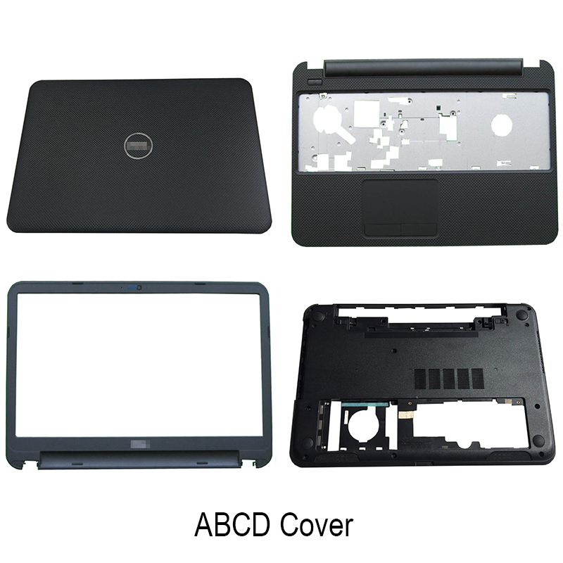Laptop Lcd Back Cover Voor Dell Inspiron 15R 5521 3521 5535 5537 Voorkant Palmrest Bottom Case Lcd Scharnier zwart 0Xtfgd