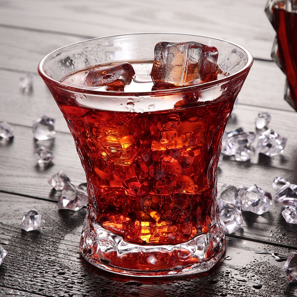 Whiskey Wine Glass Round Vodka Water Juice Milk Lead-Free Genuine 6oz Home Bar Hotel Restaurant Office Decoration