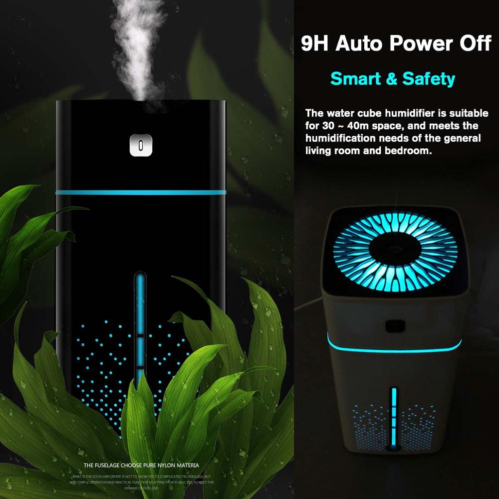1000ml Ultraschall-luftbefeuchter Romantische Nacht Licht USB Ätherisches Öl Diffusor Luftreiniger Aroma Anion Nebel Hersteller Heimat Sekretariat Auto