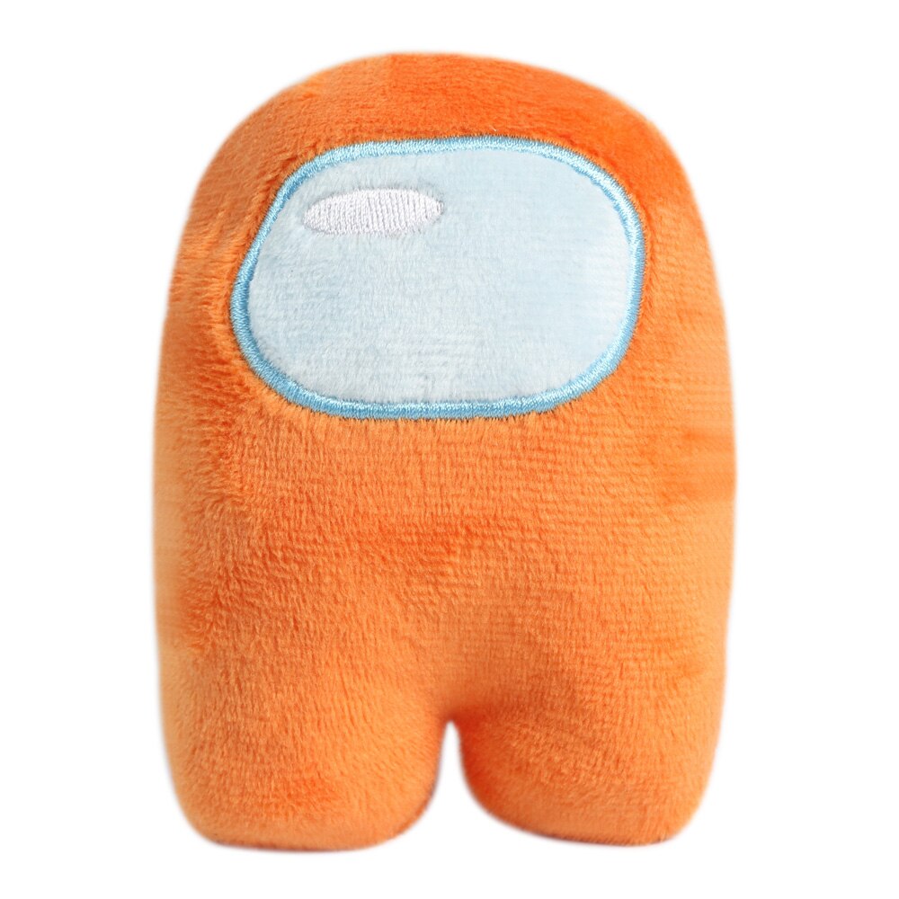 10CM Lovely Among Us Plush Toys Soft Solid Color Reliver Stress Toys Funny Cute Plushie Game Doll Kids: orange