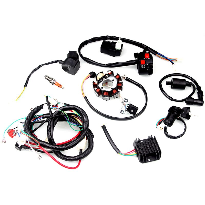 Mini ATV Complete Wiring Harness CDI STATOR Coil P... – Vicedeal