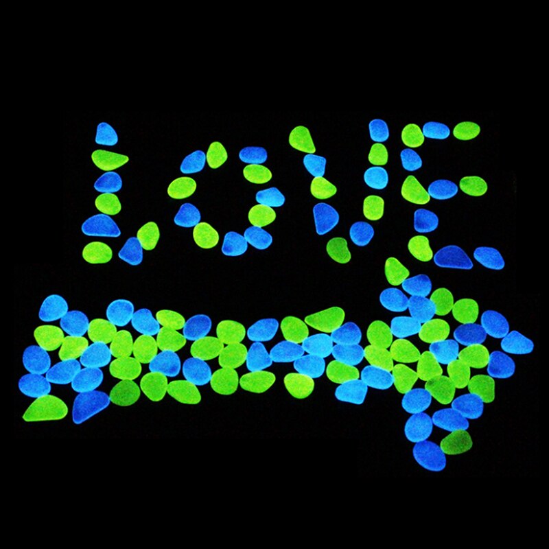 20pcs Glow In The Dark Garden Pebbles Glow Stones Rocks for Walkways Garden Path Patio Lawn Garden Yard Decor Luminous Stones