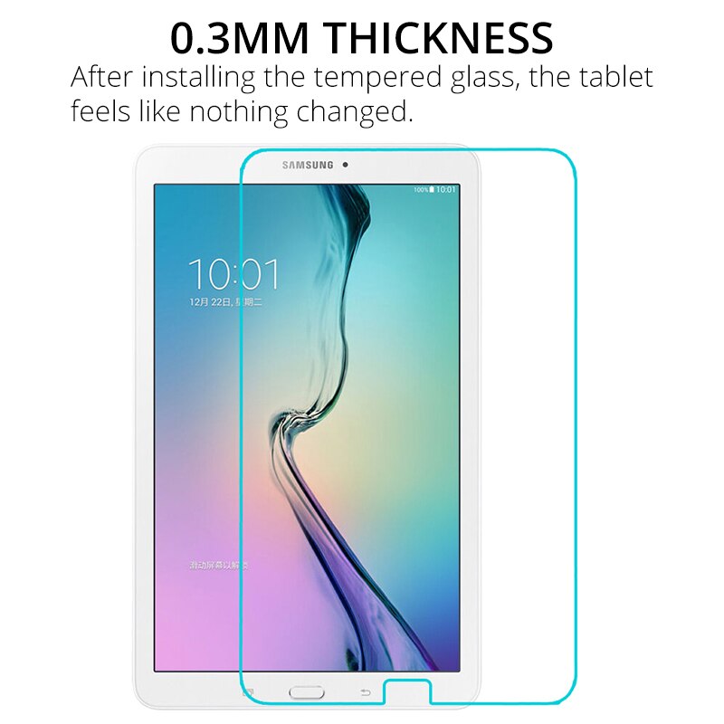 2.5d 9h gehard glas voor samsung galaxy  t560 t561 screenprotector voor tablet sm -t560 tab  e 9.6 inch beschermfolie glas