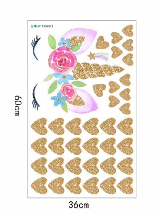 3D Eenhoorn Paard Muursticker Animal Tiger Dinosaur Home Decor Art Mural Meubels Panel Window Sticker Kinderkamer Muur Sticker: TRANSPARENT