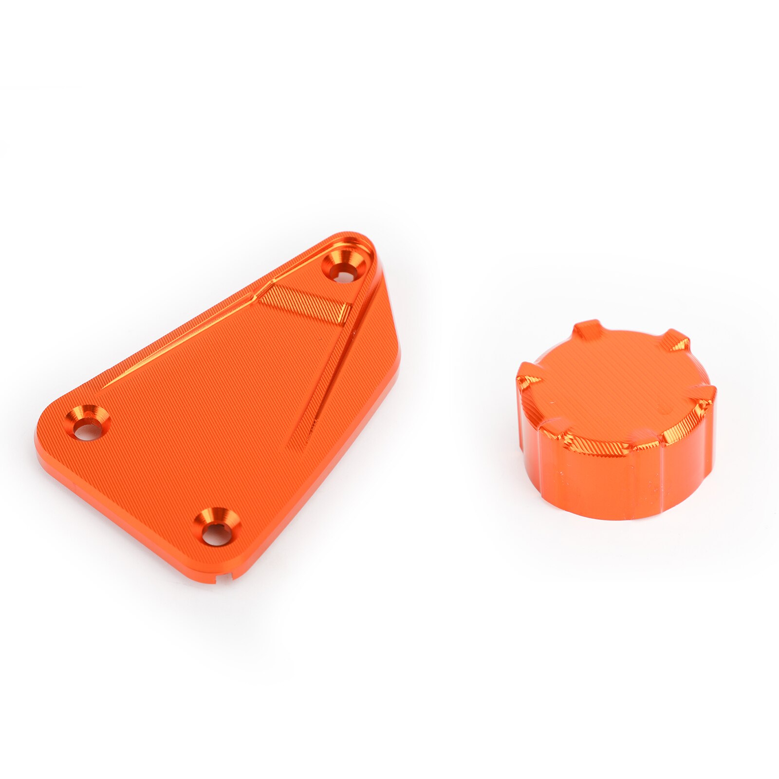 Artudatech CNC Front / Rear Brake Fluid Reservoir Cover Cap For KTM Duke 790 /ADV Brake Fluid Reservoir Cover Parts: Orange Set