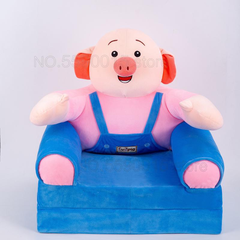 Silla Mona niños sofá taburete plegable de dibujos animados para niños sofá taburete de bebé se puede lavar silla lavable para niños: 12