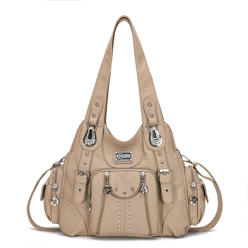 Angelkiss Bag Women Handbags Women Shoulder Bags PU Leather Handbag Female Satchel Big Shoulder Purse Bag bolsa feminina