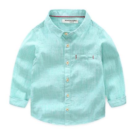 Chemise à manches longues en coton pour bébé, 5: green / 18M