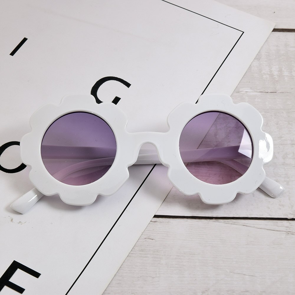 1Pc Vintage Kids Zonnebril Baby Zonnebril Ronde Bloem Gafas Baby Kinderen UV400 Sport Zonnebril Meisjes Jongens Oculos De Sol